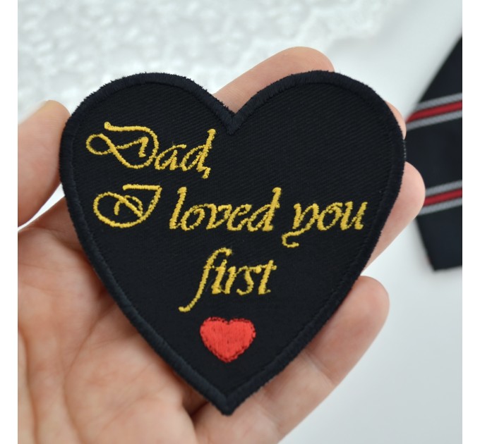 Father of the Bride Wedding Tie Patch from Daughter
