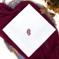 Monogram handkerchief - Custom Embroidered Men's Hankie - Personalized Initial Hankies Dad Hanky Monogrammed Initial - Mens hankerchief