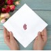 Monogram handkerchief - Custom Embroidered Men's Hankie - Personalized Initial Hankies Dad Hanky Monogrammed Initial - Mens hankerchief
