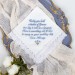 Flower girl gift from bride, Junior bridesmaid handkerchief, Something old and blue