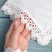 Bridal Monogrammed Handkerchief Something blue hankie with initial