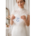 Bridal Monogrammed Handkerchief Something blue hankie with initial E