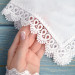 Bridal Monogrammed Handkerchief Something blue hankie with initial G