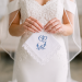 Bridal Monogrammed Handkerchief Something blue hankie with initial G