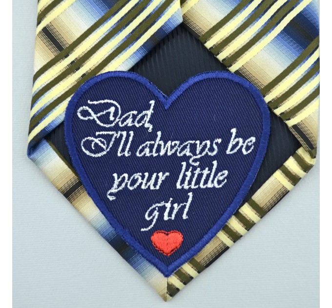 Father of the Bride Wedding Tie Patch from Daughter