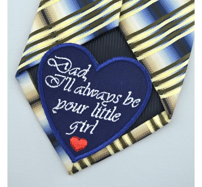 Father of the Bride Wedding Tie Patch from Daughter