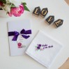 Wedding Handkerchief for Mother of the Bride from Daughter Custom embroidered wedding Spring wedding gifts Best Bridesmaid Maid of Honor
