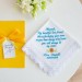 Sunflower Wedding Handkerchief
