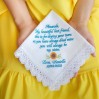 Sunflower Wedding Handkerchief