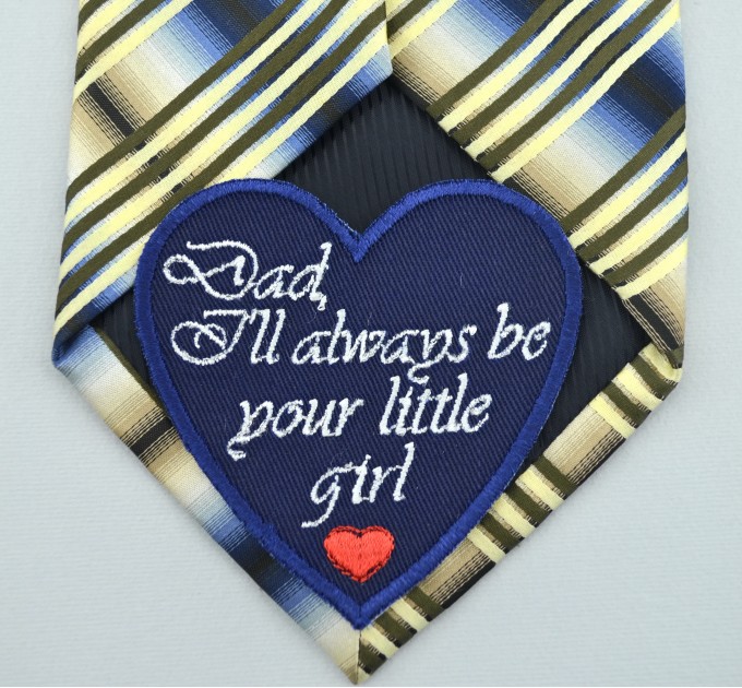 Father of the Bride Wedding Tie Patch from Daughter
