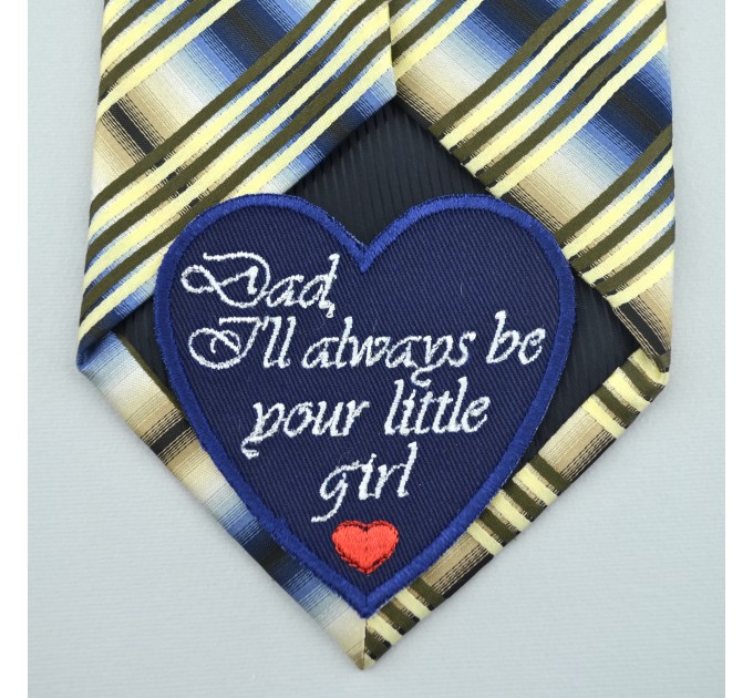 Father of the Bride Wedding Tie Patch from Daughter