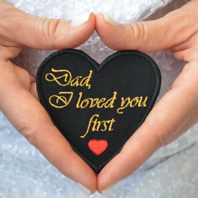Father of the Bride Wedding Tie Patch from Daughter
