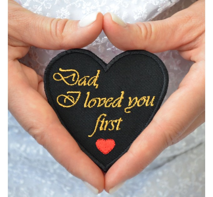 Father of the Bride Wedding Tie Patch from Daughter