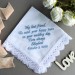 Something Blue for Bride from Maid of Honor - Bridal Shower Gift - Personalized Embroidered Wedding Handkerchief for Bride - Bachelorette Party