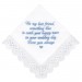 Something Blue for Bride Gift for Bride from Maid of Honor Best Friend Wedding Gift to Bride from Bridesmaid Bridal Handkerchief Blue Hankerchief Bridal Shower Gift New Borrowed Old Embroidered