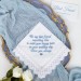 Something Blue for Bride Gift for Bride from Maid of Honor Best Friend Wedding Gift to Bride from Bridesmaid Bridal Handkerchief Blue Hankerchief Bridal Shower Gift New Borrowed Old Embroidered