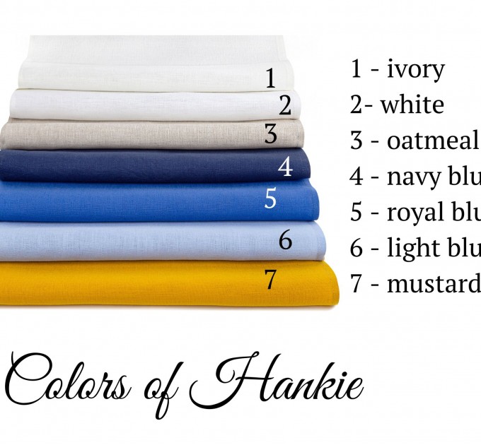 Monogrammed mens handkerchief, Monogrammed pocket square, Linen custom hankerchief
