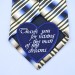 Father in Law Wedding Tie Patch, Father of the Groom Gift from Bride, Embroidered Custom Label
