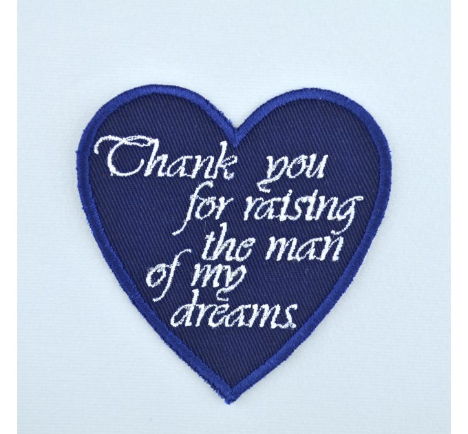 Father in Law Wedding Tie Patch, Father of the Groom Gift from Bride, Embroidered Custom Label