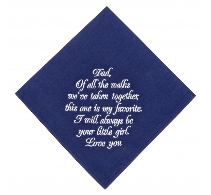 Dad Wedding handkerchief from Bride Father of the Bride Hankerchief Dad Hankie Wedding