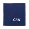 Monogrammed mens handkerchief, Monogrammed pocket square, Linen custom hankerchief