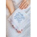 Mother of the Bride Handkerchief - Embroidered Wedding Gift for Mom from Daughter