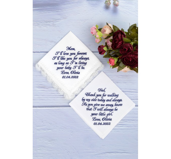 Wedding handkerchief deals for mom