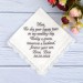 Wedding Gift To Parents - Mother of the Groom gift - Father of the Groom gift - Gift from Groom to Mom - Mommy gifts ideas - Mother wedding handkerchief - Gift ideas for Dad - Parent son gift