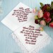 Mother of the Groom Handkerchief from Son - Personalized Wedding Gift, Sentimental Hankie for Mom, Wedding Keepsake