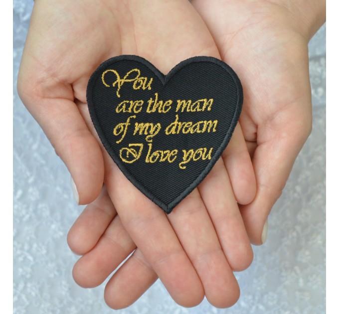 Groom gifts from the bride Wedding tie patch - You are the man of my dream I love you
