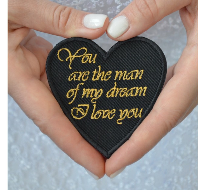 Groom gifts from the bride Wedding tie patch - You are the man of my dream I love you