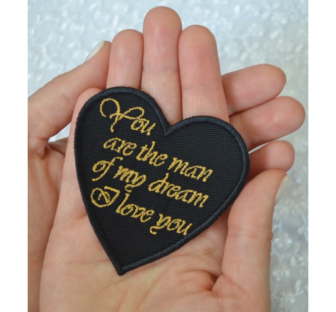 Groom gifts from the bride Wedding tie patch - You are the man of my dream I love you